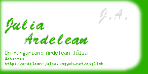 julia ardelean business card