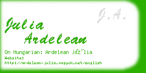 julia ardelean business card